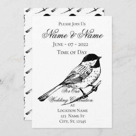 Schwarzkichererbse Thunder_Cove Einladung (Vorne/Hinten)