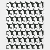 Schwarzkleckhund Fleecedecke (Vorderseite)