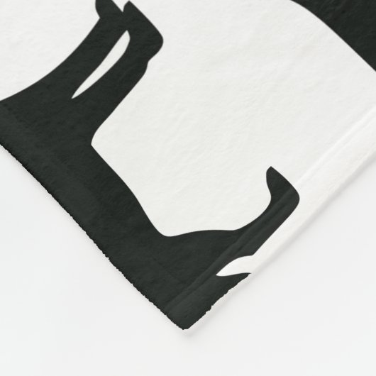 Schwarzkleckhund Fleecedecke (Ecke)