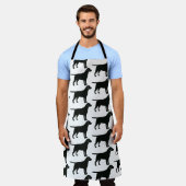 Schwarzkleckhund Schürze (Getragen)