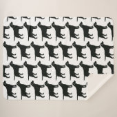 Schwarzkleckhund Sherpadecke (Vorderseite (Horizontal))