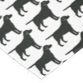 Schwarzkleckhund Tischdecke (Schrägansicht)