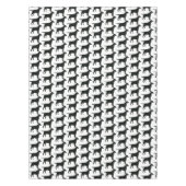 Schwarzkleckhund Tischdecke (Vorderseite)
