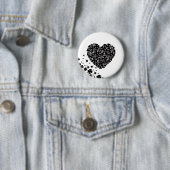 Schwarzklee Herz Button (Beispiel)