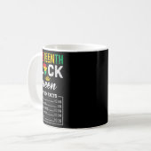 Schwarzkönigin Ernährung Fakt 1865 Afrika Kaffeetasse (Vorderseite Links)