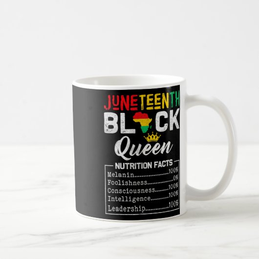 Schwarzkönigin Ernährung Fakt 1865 Afrika Kaffeetasse (Rechts)