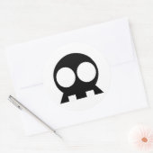 SCHWARZKOPF-Schlüsselhalter Runder Aufkleber (Umschlag)