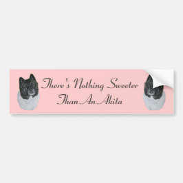 schwarzköpfiger Akita-Realisthundevorlagenslogan Autoaufkleber