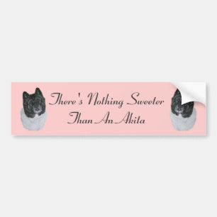 schwarzköpfiger Akita-Realisthundevorlagenslogan Autoaufkleber