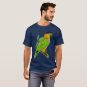 Schwarzköpfiger Caique T-Shirt (Vorne ganz)