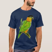 Schwarzköpfiger Caique T-Shirt (Vorderseite)