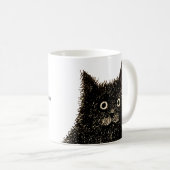 Schwarzkopfkatze Kaffeetasse (VorderseiteRechts)