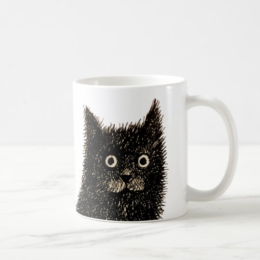 Schwarzkopfkatze Kaffeetasse (Rechts)