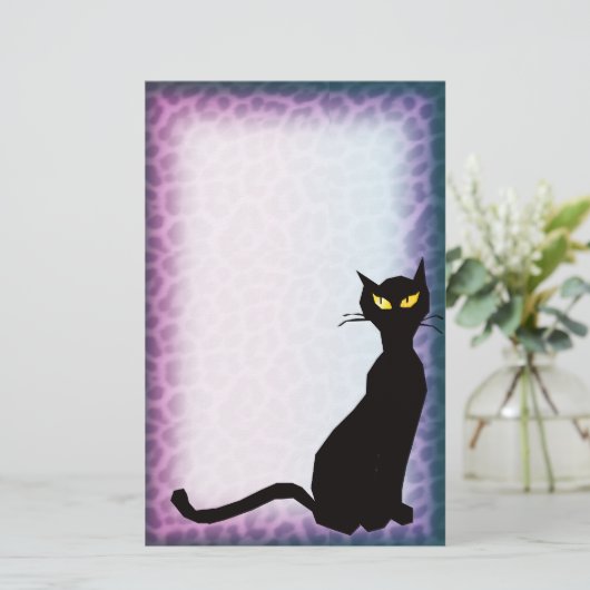 Schwarzkopfleopard Briefpapier (Stehend Vorderseite)