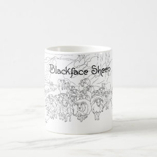 Schwarzkopfschafe Schottland Kaffeetasse