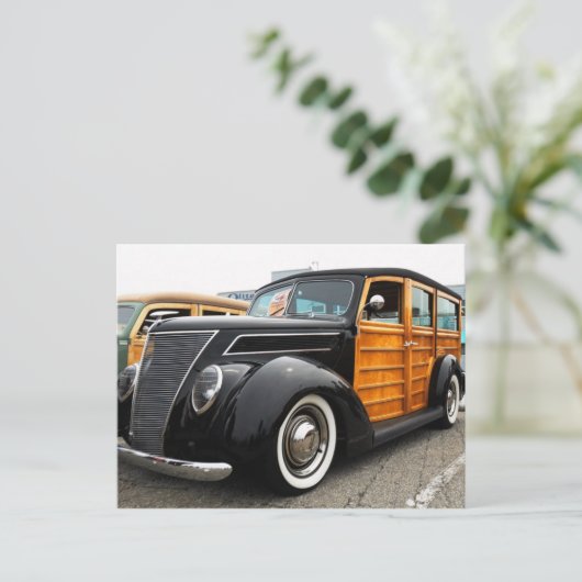 Schwarzkopfwagen Postkarte (Stehend Vorderseite)