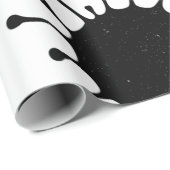 Schwarzkoronavirus Geschenkpapier (Rolleneckpunkt)