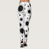 Schwarzkoronavirus Leggings (Rückseite)