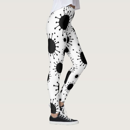 Schwarzkoronavirus Leggings (Rechts)
