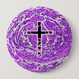 SCHWARZKREUZ MIT LILA HINTERGRUND BUTTON