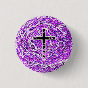 SCHWARZKREUZ MIT LILA HINTERGRUND BUTTON