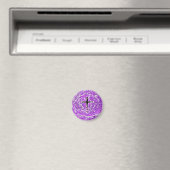SCHWARZKREUZ MIT LILA HINTERGRUND MAGNET (In Situ (Geschirrspüler))