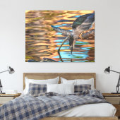 Schwarzkronenfischerei Leinwanddruck (Insitu (Schlafzimmer))