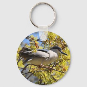 Schwarzkronenheron-Schlüsselanhänger Schlüsselanhänger