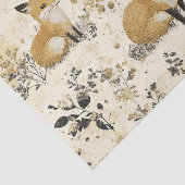 Schwarzkunst-Fuchs-Kunsthandwerk Blumiges Muster Seidenpapier (Detail)