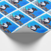 SCHWARZLABRADOR RETRIEVER GESCHENKPAPIER (Ecke)