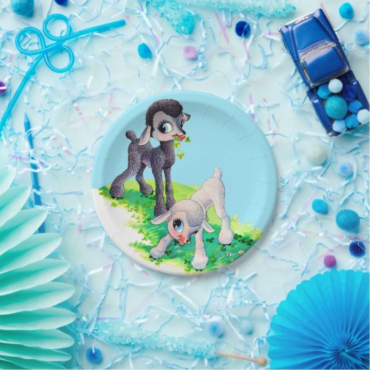 Schwarzlamm Pappteller (Party)