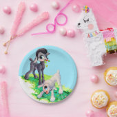 Schwarzlamm Pappteller (Party)