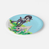 Schwarzlamm Pappteller (Schrägansicht)