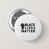 Schwarzleben Problem Protest politischen Power Fau Button (Vorne & Hinten)