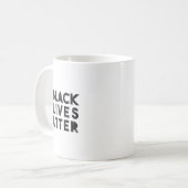 Schwarzleben Problem Protest politischen Power Fau Kaffeetasse (Vorderseite Links)