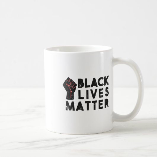 Schwarzleben Problem Protest politischen Power Fau Kaffeetasse (Rechts)