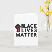 Schwarzleben Problem Protest politischen Power Fau Karte (Gelbe Blume)