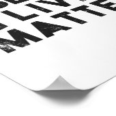Schwarzleben Problem Protest politischen Power Fau Poster (Ecke)