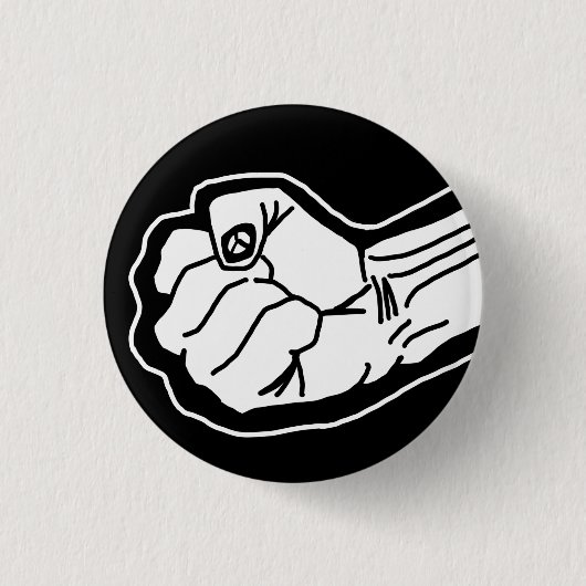 Schwarzlebensfrage Button (Vorderseite)