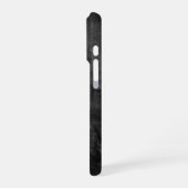 Schwarzleder iPhone Hülle (Linke Seite)