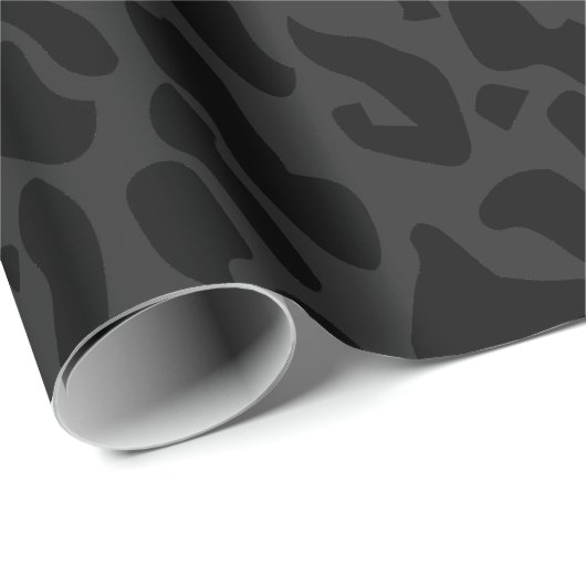Schwarzleopard Geschenkpapier (Rolleneckpunkt)