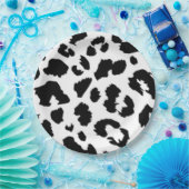 SCHWARZLEOPARDRUCK PAPPTELLER (Party)