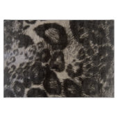 SCHWARZLEOPARDRUCK SCHNEIDEBRETT (Vorderseite)