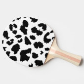 SCHWARZLEOPARDRUCK TISCHTENNIS SCHLÄGER (Seitenansicht)