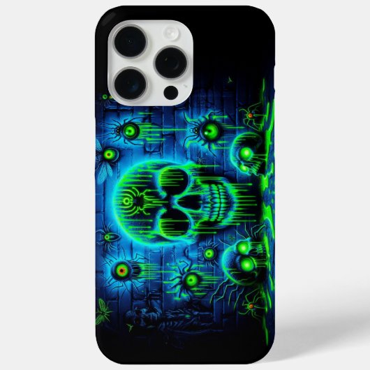 Schwarzlicht-Graffiti-Design Case-Mate iPhone Hülle (Rückseite)