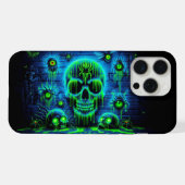 Schwarzlicht-Graffiti-Design iPhone Hülle (Rückseite (Horizontal))