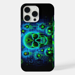 Schwarzlicht-Graffiti-Design iPhone 15 Pro Max Hülle