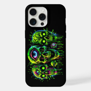 Schwarzlicht-Graffiti-Design iPhone 15 Pro Max Hülle