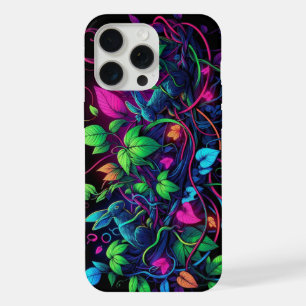 Schwarzlicht-Graffiti-Design iPhone 15 Pro Max Hülle