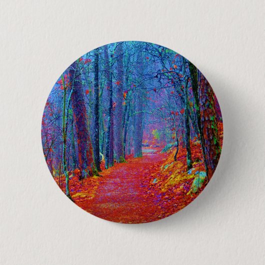 Schwarzlicht-Wald-Ölgemälde Button (Vorderseite)
